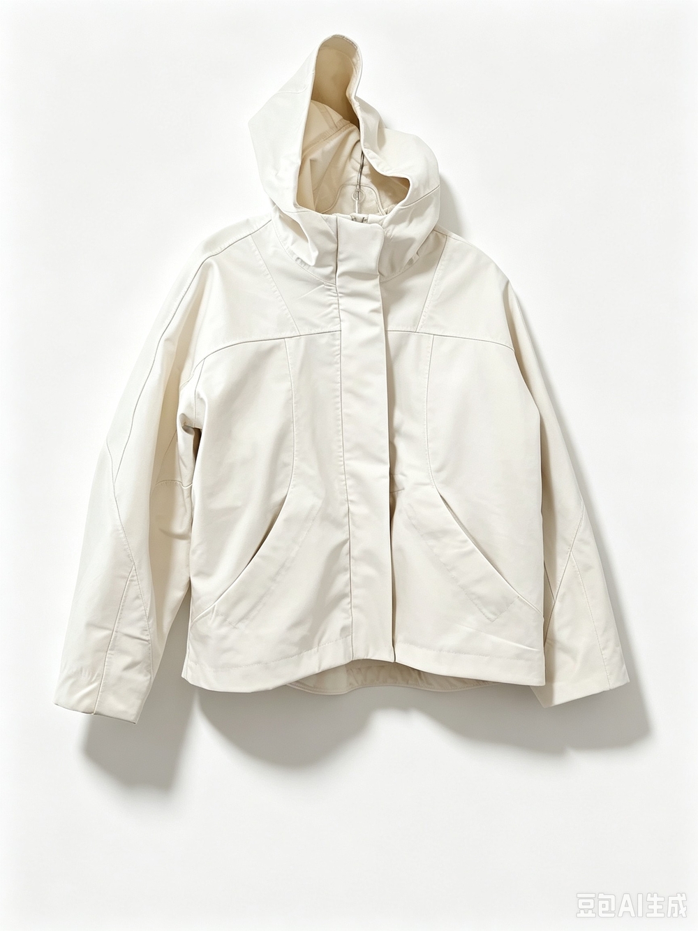 Lululemon Waterproof Hooded Jacket in Off-White